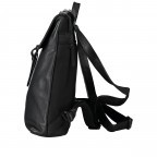 Rucksack Nappa Schwarz, Farbe: schwarz, Marke: Hausfelder Manufaktur, EAN: 4251672786952, Abmessungen in cm: 25x36x9.5, Bild 3 von 6