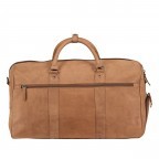 Reisetasche Cognac, Farbe: cognac, Marke: Hausfelder Manufaktur, EAN: 4251672788161, Abmessungen in cm: 49x27x22, Bild 3 von 7