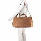 Reisetasche Cognac, Farbe: cognac, Marke: Hausfelder Manufaktur, EAN: 4251672788161, Abmessungen in cm: 49x27x22, Bild 4 von 7