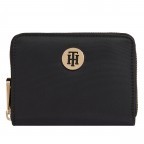 Geldbörse Poppy Medium Wallet Black, Farbe: schwarz, Marke: Tommy Hilfiger, EAN: 8720113701756, Abmessungen in cm: 12.5x10x2.5, Bild 1 von 3