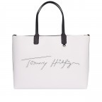 Shopper Iconic Signature Tote Bright White, Farbe: weiß, Marke: Tommy Hilfiger, EAN: 8720113702197, Abmessungen in cm: 43x30x15.5, Bild 1 von 2