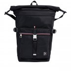Rucksack Urban Rolltop Backpack Black, Farbe: schwarz, Marke: Tommy Hilfiger, EAN: 8720113713001, Abmessungen in cm: 27x45x20, Bild 1 von 5