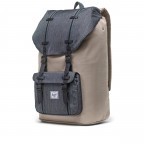 Rucksack Little America einfarbig Volumen 23 Liter Timberwolf Black Denim Black, Farbe: beige, Marke: Herschel, EAN: 0828432462612, Abmessungen in cm: 28.56x49.9x17.78, Bild 2 von 4