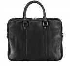 Aktentasche Schwarz, Farbe: schwarz, Marke: Hausfelder Manufaktur, EAN: 4065646000445, Abmessungen in cm: 37x29x6, Bild 1 von 7