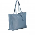 Shopper Dollaro Hellblau, Farbe: blau/petrol, Marke: Hausfelder Manufaktur, EAN: 4065646003934, Abmessungen in cm: 38x31.5x12, Bild 2 von 5