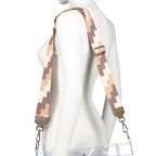 Schulterriemen Karo Silberkarabiner Beige, Farbe: beige, Marke: Hausfelder Manufaktur, Bild 1 von 2