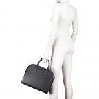 Handtasche Ivy 133-781 Black Silver, Farbe: schwarz, Marke: AIGNER, EAN: 4055539344381, Abmessungen in cm: 38.5x28x15, Bild 6 von 7