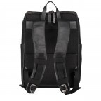 Rucksack Bakerloo Backpack MVZ Black, Farbe: schwarz, Marke: Strellson, EAN: 4053533851508, Abmessungen in cm: 29x40x15, Bild 3 von 7