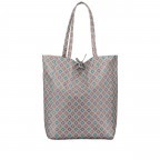 Shopper mit Rautendruck Grau, Farbe: grau, Marke: Hausfelder Manufaktur, EAN: 4065646001572, Abmessungen in cm: 28.5x38x12, Bild 1 von 5