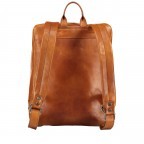 Rucksack Cognac, Farbe: cognac, Marke: Hausfelder Manufaktur, EAN: 4065646004832, Abmessungen in cm: 29x37x12, Bild 3 von 7