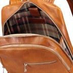 Rucksack Cognac, Farbe: cognac, Marke: Hausfelder Manufaktur, EAN: 4065646004832, Abmessungen in cm: 29x37x12, Bild 6 von 7