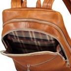 Rucksack Cognac, Farbe: cognac, Marke: Hausfelder Manufaktur, EAN: 4065646004832, Abmessungen in cm: 29x37x12, Bild 7 von 7