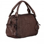 Handtasche Soft-Weaving Julia B3.0072 Chocolate Brown, Farbe: braun, Marke: Harbour 2nd, EAN: 4046478047921, Abmessungen in cm: 28x22x13.5, Bild 2 von 10
