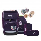 Schulranzen Cubo Set 5-teilig PferdeflüstBärer, Farbe: flieder/lila, Marke: Ergobag, EAN: 4057081077250, Abmessungen in cm: 25x40x20, Bild 1 von 7
