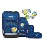 Schulranzen Cubo Set 5-teilig FallrückziehBär, Farbe: blau/petrol, Marke: Ergobag, EAN: 4057081077267, Abmessungen in cm: 25x40x20, Bild 1 von 7