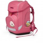 Schulranzen Cubo Eco Hero Edition Set 5-teilig Lamas in Bärjamas, Farbe: rosa/pink, Marke: Ergobag, EAN: 4057081077427, Abmessungen in cm: 25x40x20, Bild 3 von 8