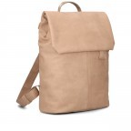 Rucksack Mademoiselle MR13 Nubuk Sand, Farbe: beige, Marke: Zwei, EAN: 4250257925427, Abmessungen in cm: 34.5x37x12, Bild 2 von 6