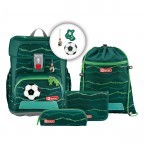 Schulranzen Cloud Set 5-teilig Soccer Star, Farbe: grün/oliv, Marke: Step by Step, EAN: 4047443438706, Abmessungen in cm: 28x37.5x20, Bild 1 von 14