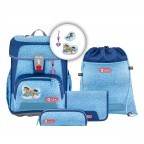 Schulranzen Cloud Set 5-teilig Wild Horse, Farbe: blau/petrol, Marke: Step by Step, EAN: 4047443438690, Abmessungen in cm: 28x37.5x20, Bild 1 von 15