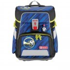 Schulranzen Space Set 5-teilig Soccer Team, Farbe: blau/petrol, Marke: Step by Step, EAN: 4047443358127, Abmessungen in cm: 28x37x20, Bild 2 von 14