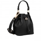 Beuteltasche S Tara 132-159 Black, Farbe: schwarz, Marke: AIGNER, EAN: 4055539295027, Abmessungen in cm: 20x19x13, Bild 2 von 3