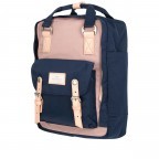 Rucksack Macaroon Bicolor Volumen 16 Liter Light Pink Navy, Farbe: rosa/pink, Marke: Doughnut, EAN: 4897065904314, Abmessungen in cm: 28x38x11, Bild 2 von 8