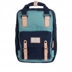Rucksack Macaroon Bicolor Volumen 16 Liter Sky Blue Navy, Farbe: blau/petrol, Marke: Doughnut, EAN: 4897065900880, Abmessungen in cm: 28x38x11, Bild 1 von 8