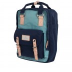 Rucksack Macaroon Bicolor Volumen 16 Liter Sky Blue Navy, Farbe: blau/petrol, Marke: Doughnut, EAN: 4897065900880, Abmessungen in cm: 28x38x11, Bild 2 von 8