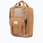 Rucksack Macaroon Bicolor Volumen 16 Liter Beige Khaki, Farbe: beige, Marke: Doughnut, EAN: 4897065906233, Abmessungen in cm: 28x38x11, Bild 2 von 8