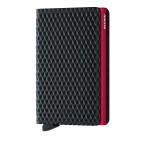 Geldbörse Slimwallet Cubic Black Red, Farbe: rot/weinrot, Marke: Secrid, EAN: 8718215288862, Abmessungen in cm: 6.8x10.2x1.6, Bild 1 von 4