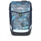 Schulranzen Cubo Limited Edition Set 5-teilig Bär Anhalter durch die Galaxis, Farbe: blau/petrol, Marke: Ergobag, EAN: 4057081077458, Abmessungen in cm: 25x40x25, Bild 7 von 10