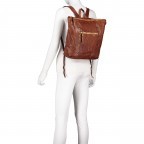 Rucksack Cognac, Farbe: cognac, Marke: Campomaggi, EAN: 8054302729161, Abmessungen in cm: 30x34x12, Bild 4 von 6