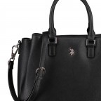 Handtasche Jones Black, Farbe: schwarz, Marke: U.S. Polo Assn., EAN: 8052792838974, Abmessungen in cm: 31x24.5x13, Bild 10 von 10