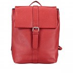 Rucksack Rot, Farbe: rot/weinrot, Marke: Hausfelder Manufaktur, EAN: 4251672787393, Abmessungen in cm: 22x32x10, Bild 1 von 6