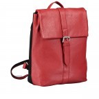 Rucksack Rot, Farbe: rot/weinrot, Marke: Hausfelder Manufaktur, EAN: 4251672787393, Abmessungen in cm: 22x32x10, Bild 2 von 6