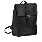 Rucksack Schwarz, Farbe: schwarz, Marke: Hausfelder Manufaktur, EAN: 4065646004955, Abmessungen in cm: 22x32x10, Bild 2 von 6