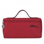 Kosmetiktasche Le Pliage Club Pochette Red, Farbe: rot/weinrot, Marke: Longchamp, EAN: 3597922021420, Abmessungen in cm: 18x11x7, Bild 1 von 3