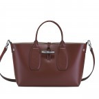 Handtasche Roseau Handtasche M Mahagoni, Farbe: braun, Marke: Longchamp, EAN: 3597922032044, Abmessungen in cm: 30x23.5x12, Bild 3 von 5