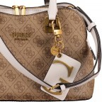 Handtasche Mika Brown, Farbe: braun, Marke: Guess, EAN: 0190231454144, Abmessungen in cm: 28x18x12, Bild 9 von 9