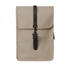 Rucksack Backpack Mini Taupe, Farbe: taupe/khaki, Marke: Rains, EAN: 5711747469603, Abmessungen in cm: 27x39x8, Bild 1 von 5