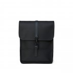 Rucksack Backpack Micro Black, Farbe: schwarz, Marke: Rains, EAN: 5711747462628, Abmessungen in cm: 27x33x7, Bild 1 von 5