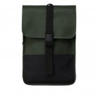 Rucksack Buckle Backpack Mini Green, Farbe: grün/oliv, Marke: Rains, EAN: 5711747472344, Abmessungen in cm: 29x42x8, Bild 1 von 5