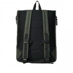 Rucksack Buckle Rolltop Green, Farbe: grün/oliv, Marke: Rains, EAN: 5711747472429, Abmessungen in cm: 34x47x12, Bild 2 von 5