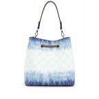 Beuteltasche Anastasia Batic White Blue, Farbe: blau/petrol, Marke: Tamaris, EAN: 4063512025349, Abmessungen in cm: 26x28x17.5, Bild 3 von 5