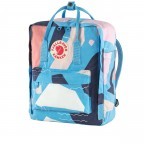 Rucksack Kånken Art Ocean Surface, Farbe: blau/petrol, Marke: Fjällräven, EAN: 7323450689933, Abmessungen in cm: 27x38x13, Bild 2 von 15