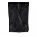 Rucksack Backpack Mini Velvet Black, Farbe: schwarz, Marke: Rains, EAN: 5711747478865, Abmessungen in cm: 27x39x8, Bild 2 von 5