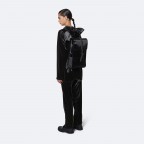 Rucksack Backpack Mini Velvet Black, Farbe: schwarz, Marke: Rains, EAN: 5711747478865, Abmessungen in cm: 27x39x8, Bild 3 von 5