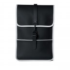 Rucksack Backpack Mini Black Reflective, Farbe: schwarz, Marke: Rains, EAN: 5711747478872, Abmessungen in cm: 27x39x8, Bild 1 von 7