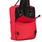 Fahrradtasche Rucksack mit Gepäckträgerbefestigung Rot, Farbe: rot/weinrot, Marke: Blackbeat, EAN: 8720088707142, Abmessungen in cm: 26x35x10, Bild 6 von 10