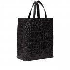 Tasche Paper Bag Tote M Kroko Black, Farbe: schwarz, Marke: Liebeskind Berlin, EAN: 4064657290661, Abmessungen in cm: 29x35x14.5, Bild 2 von 8